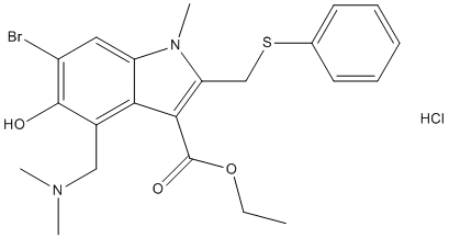 Arbidol hydrochloride Structure